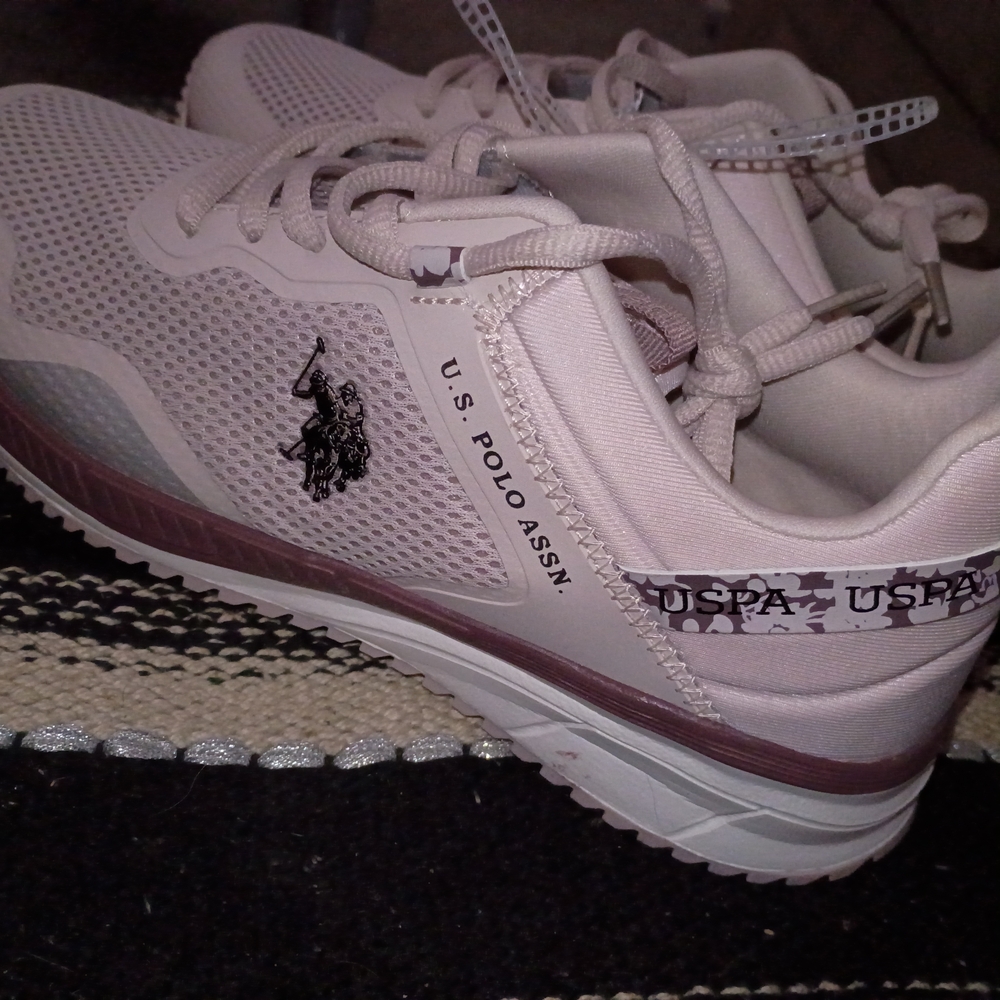 U.S. Polo Assn. Women's Sneakers - Cream and Purple